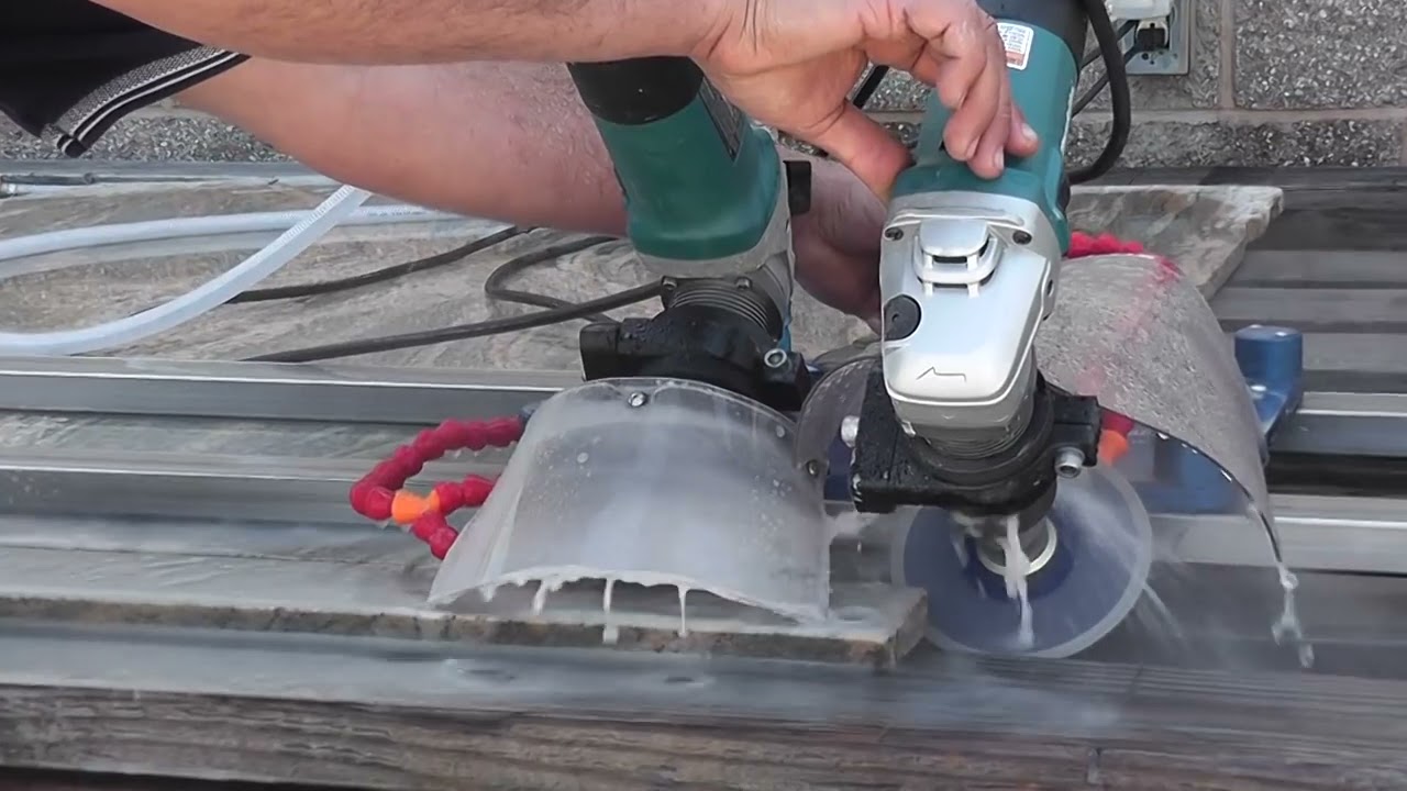 How to Make a Mitered Edge in Stone with Omega Diamond Miter Master