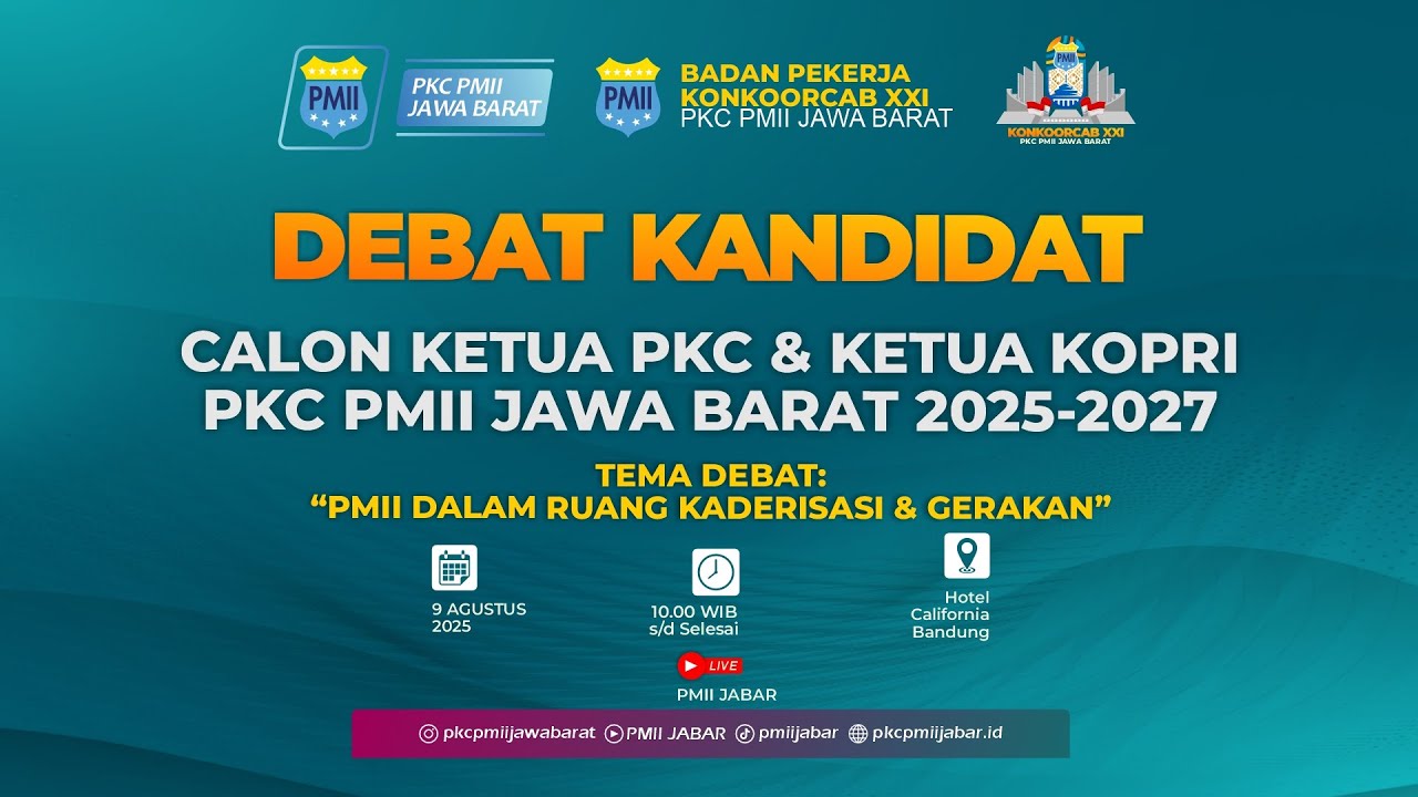 Debat Kandidat Calon Ketua PKC & KETUA KOPRI PKC PMII JAWA BARAT 2025-2027