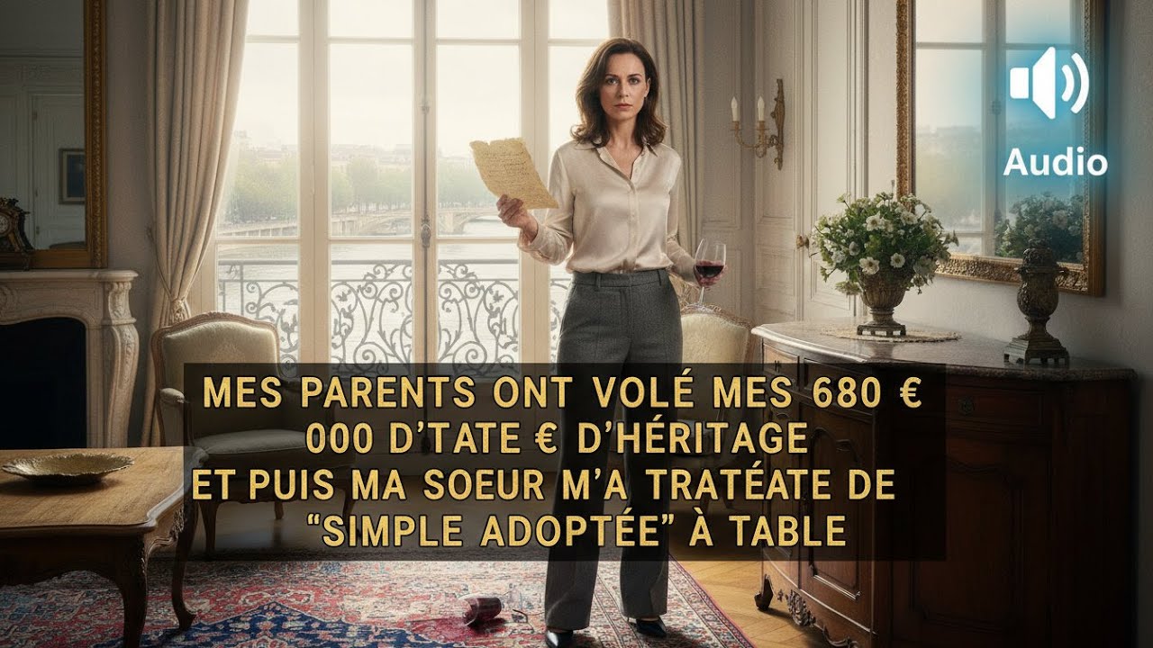 MES PARENTS ONT VOLÉ MON HÉRITAGE DE 680 000 € PUIS MA SŒUR M’A TRAITÉE DE « SIMPLE ADOPTÉE  À TABLE