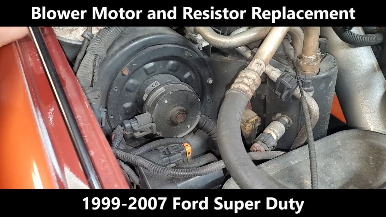 99-07 Super Duty Blower Motor and Resistor Replacement