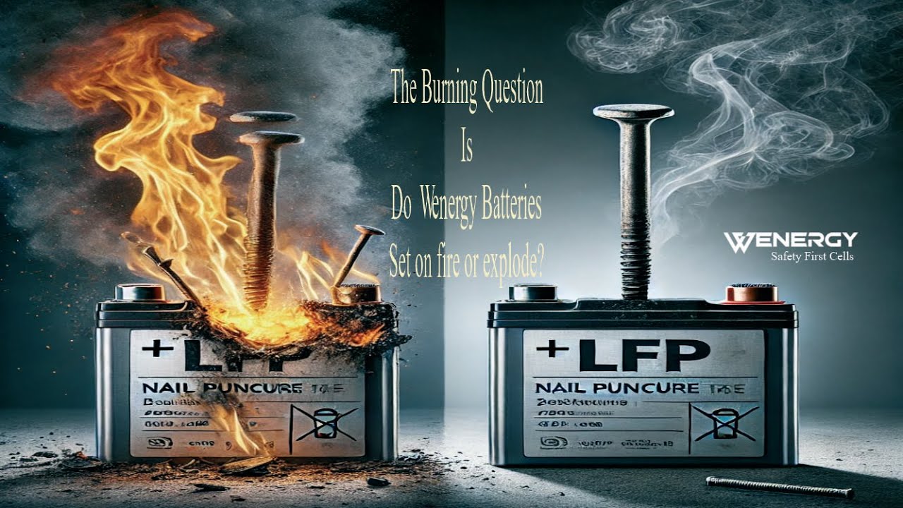 WEnergy LFP Battery Safety Test: Nail Puncture & Overcharge