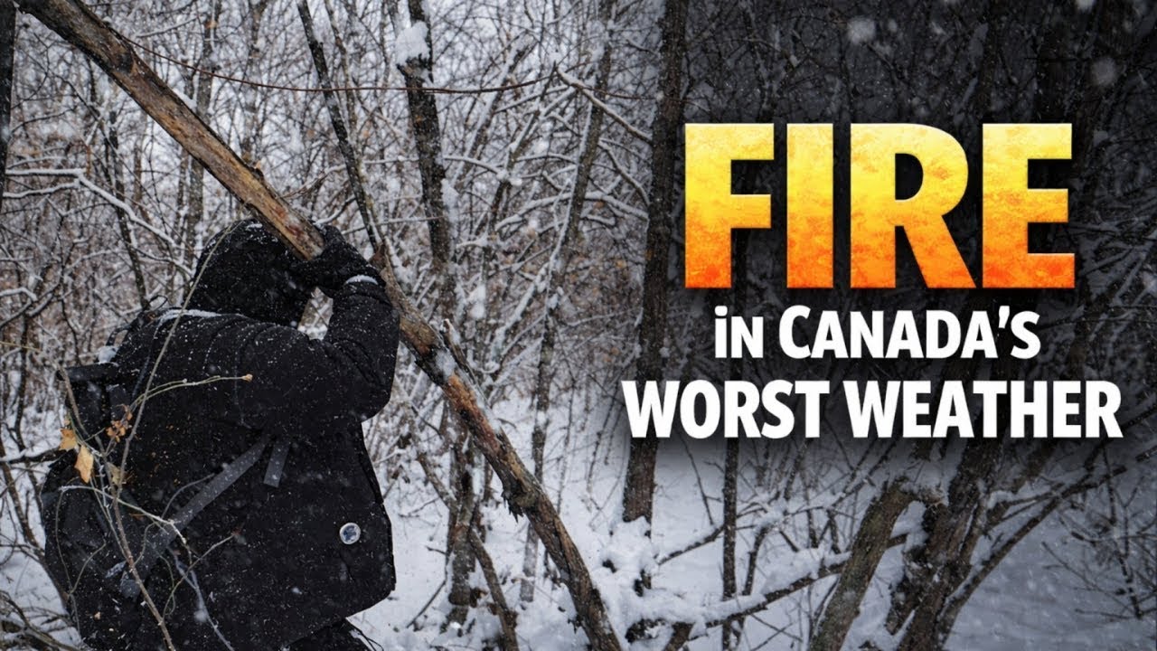 How to Make Fire in Canada’s Worst Weather (Minimal Gear)