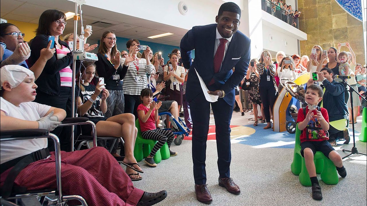 Child asks P.K. Subban 