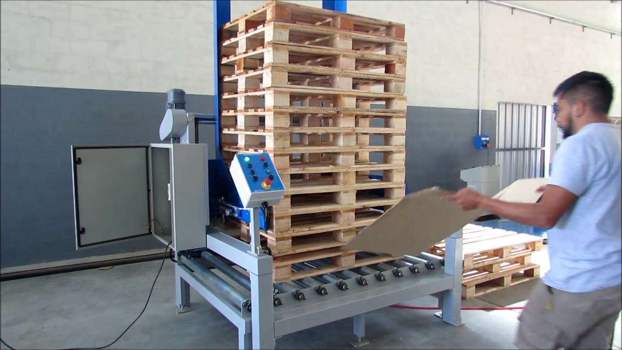Dispensador de pallets DG para líneas de producción automáticas