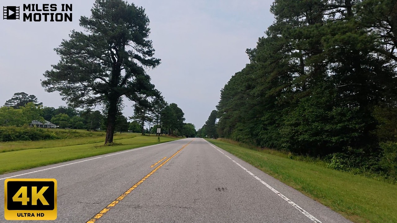 Raleigh to Oxford, NC | Scenic Countryside Drive Through Creedmoor & Farmlands | 4K