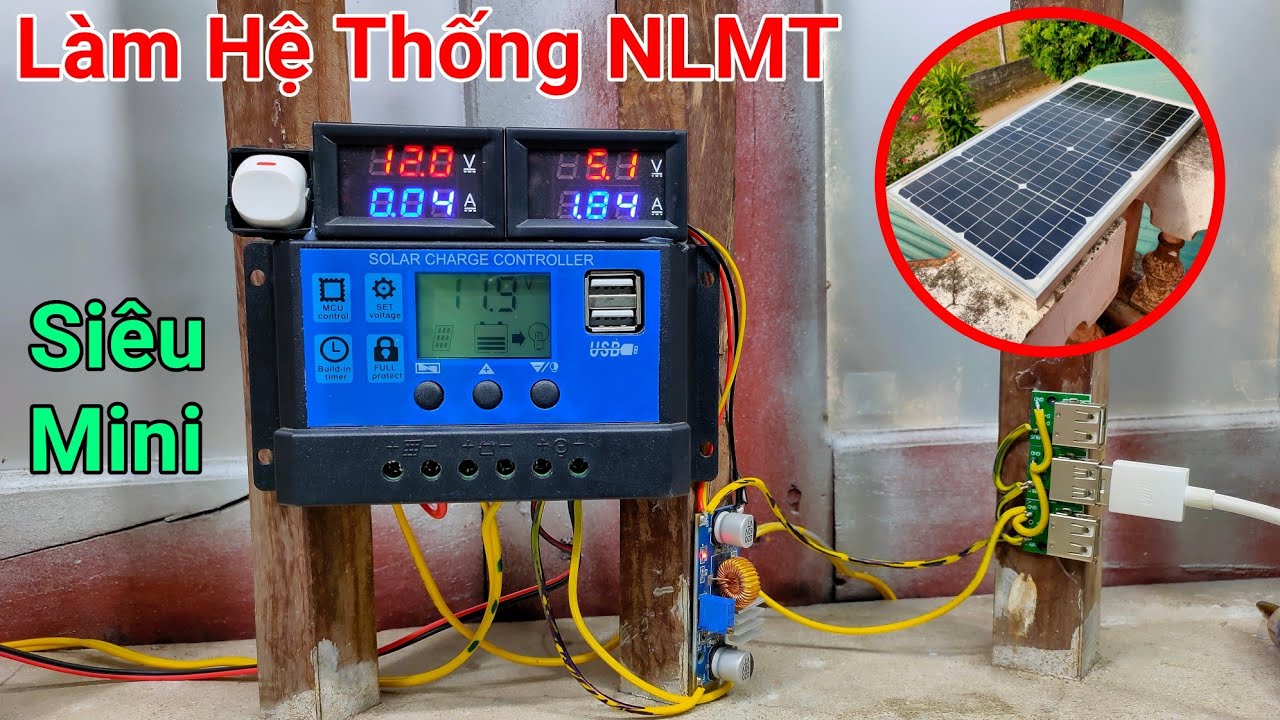 Làm hệ thống Năng Lượng Mặt Trời mini