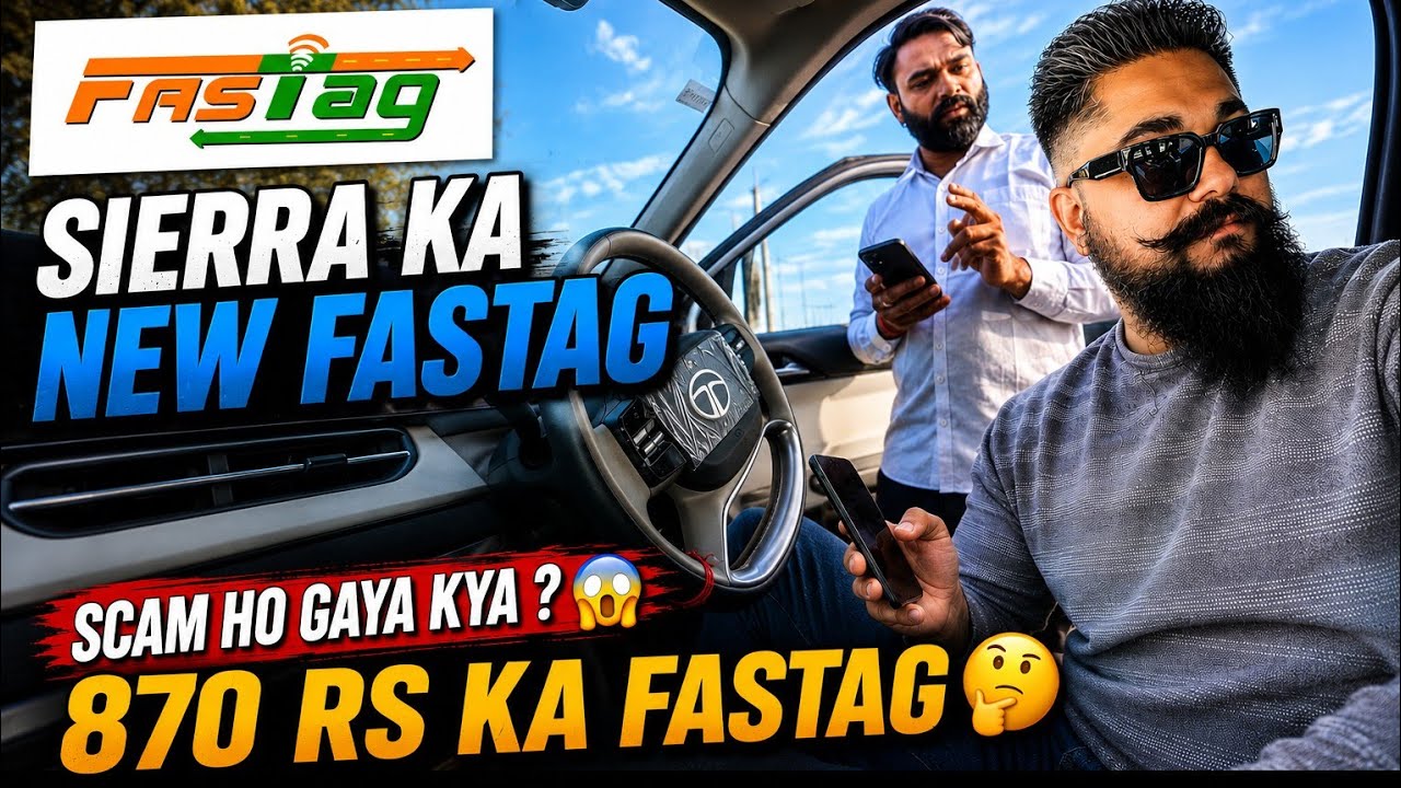 🚗 FASTag Lene Mein 50 Min Lag Gaye 😅 | Not So FAST Tag 😭Tata Sierra ka FASTag Finally Le Liya 🔥