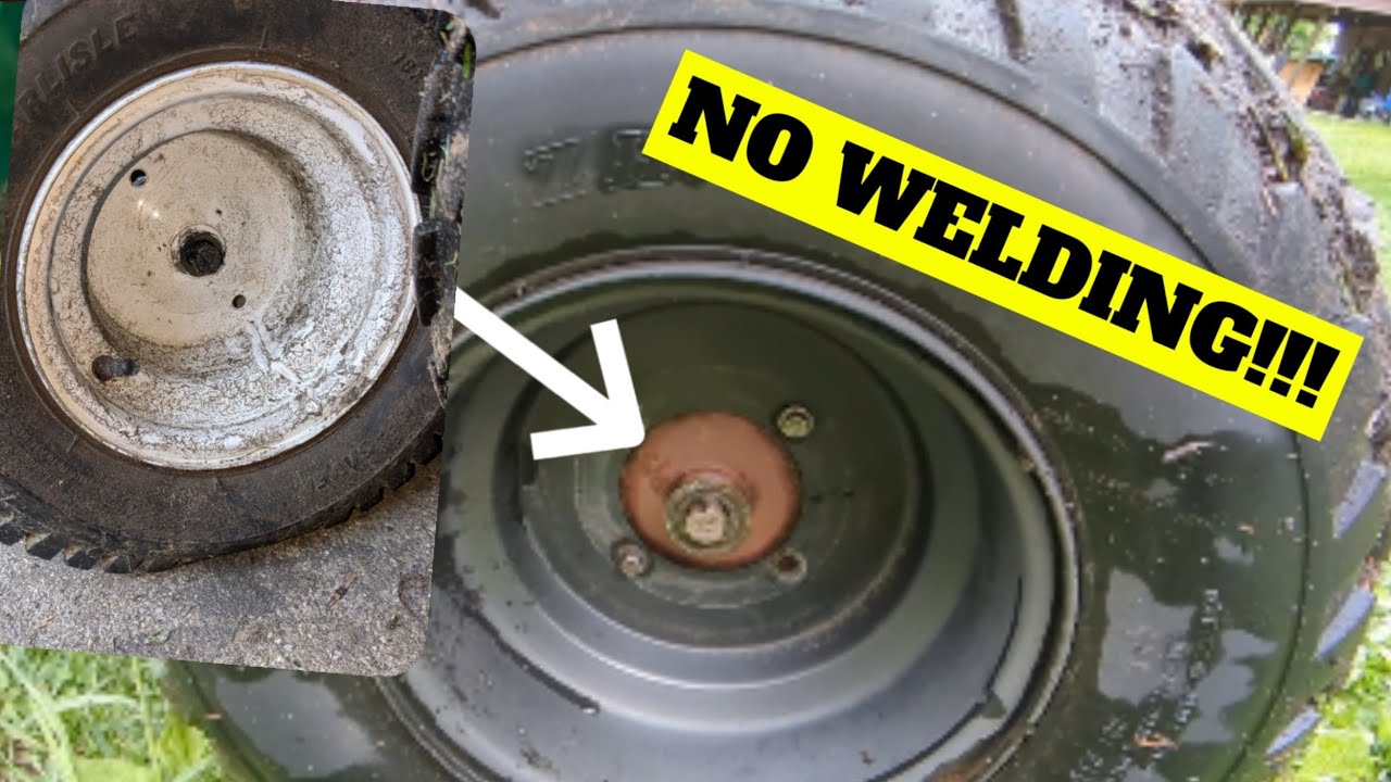 Homemade mud mower wheel hub NO WELDING