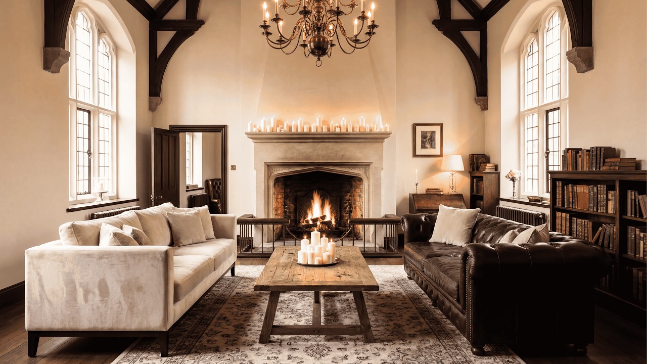 Relaxing Jazz Piano Music For Sleep & Study | Cosy Fireplace Ambience