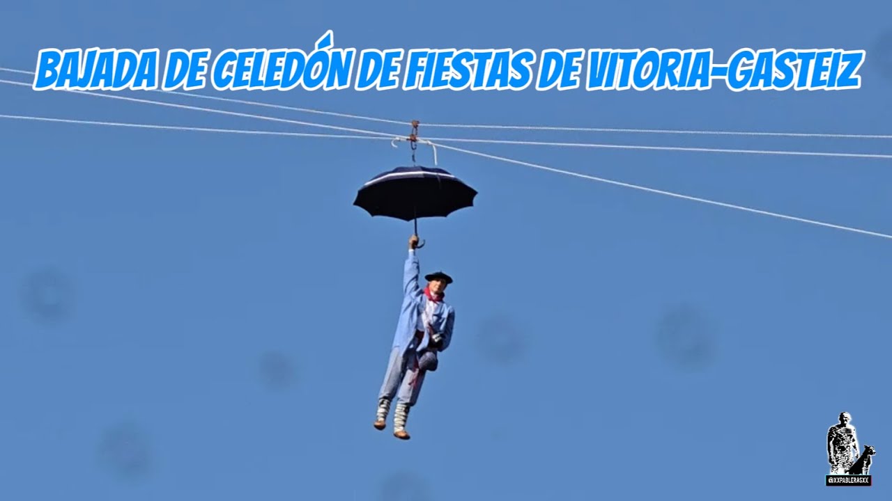 AMBIENTE EN LA BAJADA DE CELEDÓN DE VITORIA-GASTEIZ.