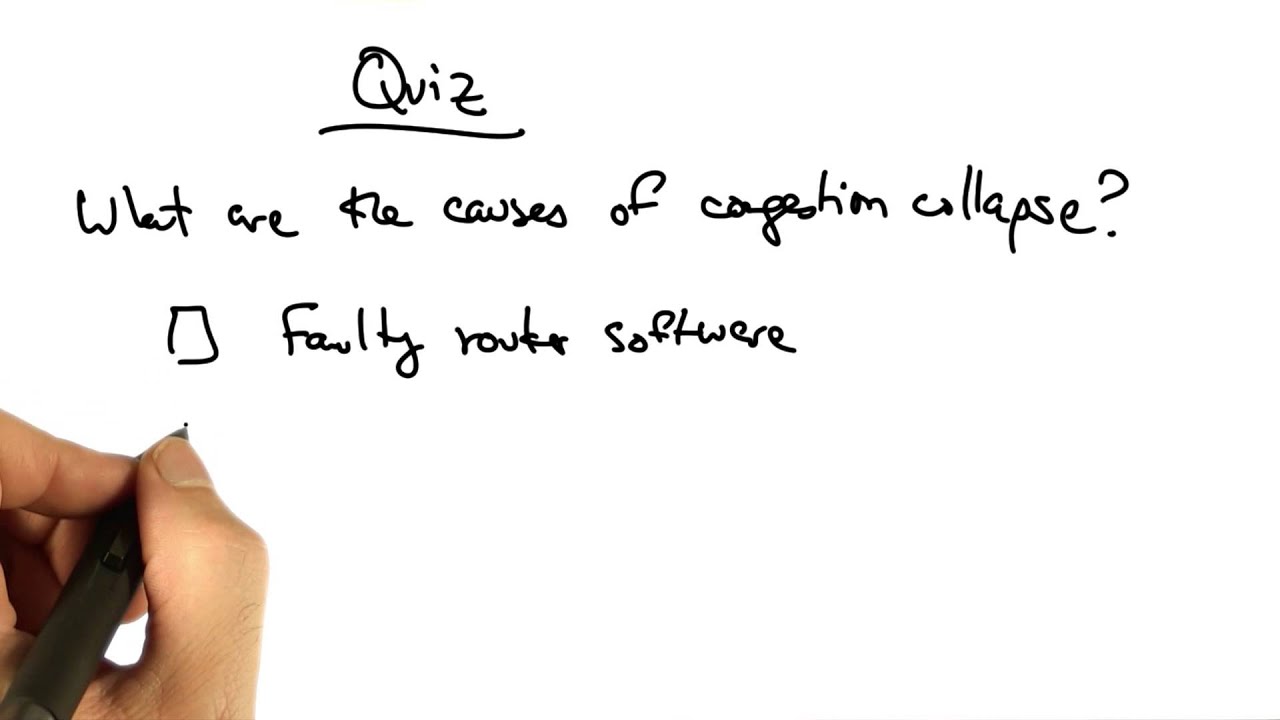 Congestion Collapse Quiz - Georgia Tech - Network Congestion