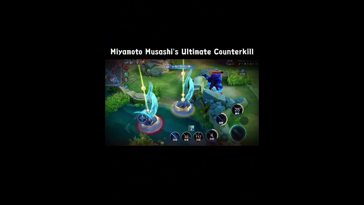 Miyamoto Musashi's Ultimate Counterkill#HonorofKings #HOK #HOKID #KSHOK