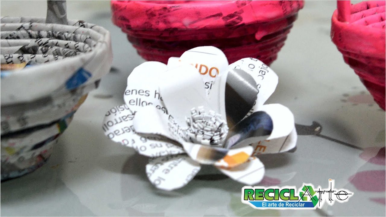 DIY ♻ Cómo hacer flores eternas en papel de revista