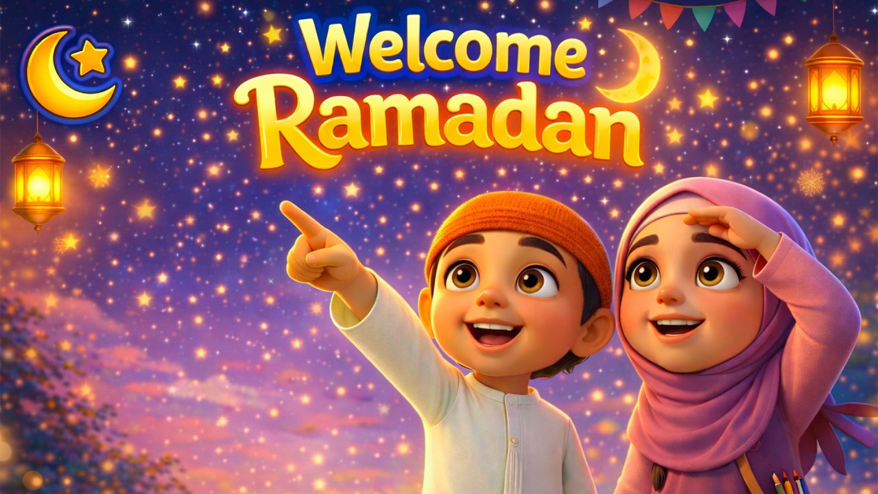 Welcome Mah e Ramzan | Heartwarming Kids Ramadan Rhyme | Ibrahim Al Burhani