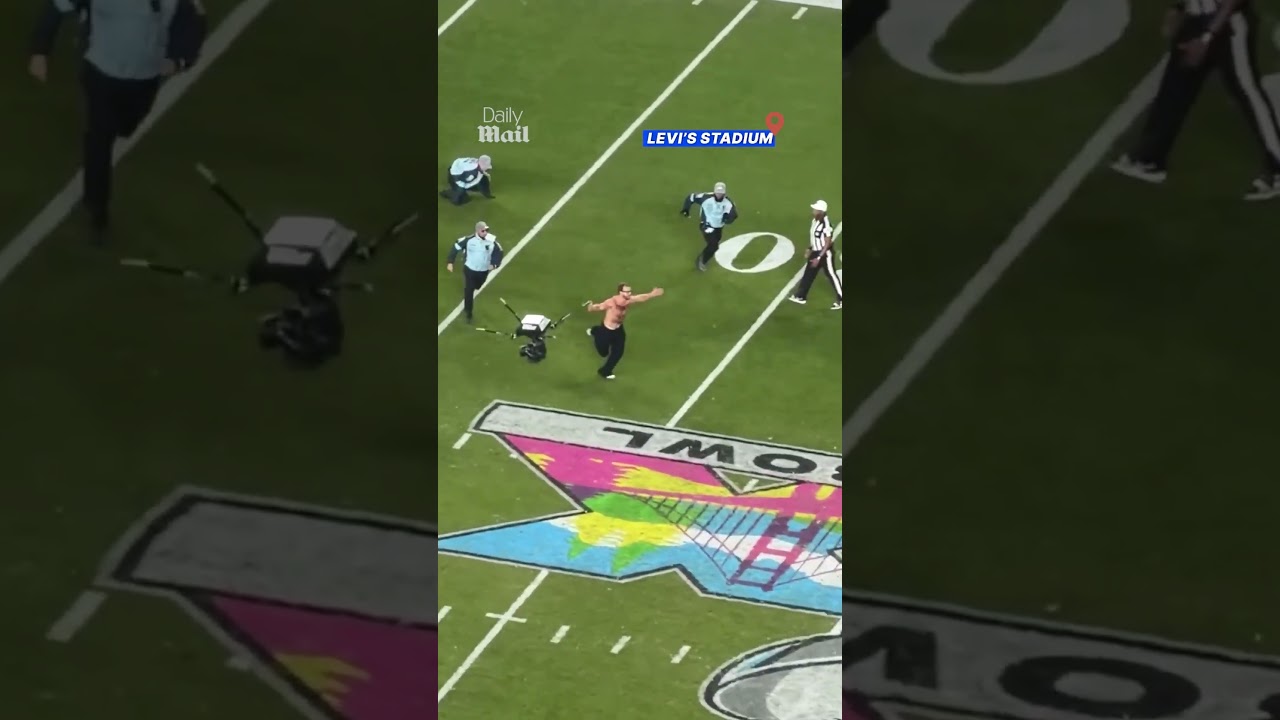 New England Patriots' Kyle Williams helps stop Super Bowl field invader