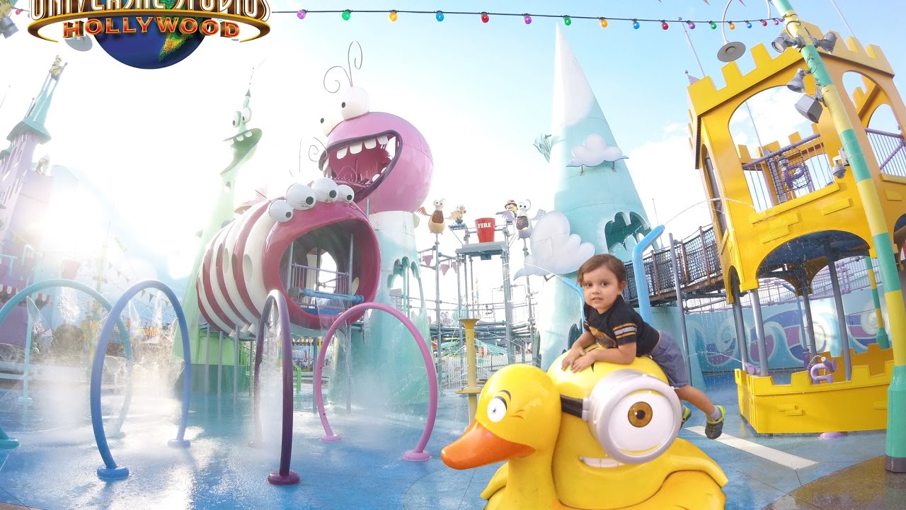 Tour of Despicable Me Water Park Playground ~ Universal Studios Hollywood