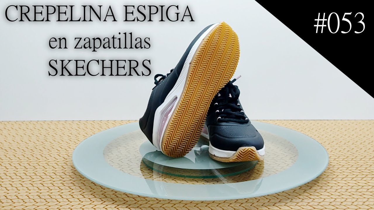 #053 Resolado de skechers con crepelina espiga beig. Resoling/Fixing  Skechers.