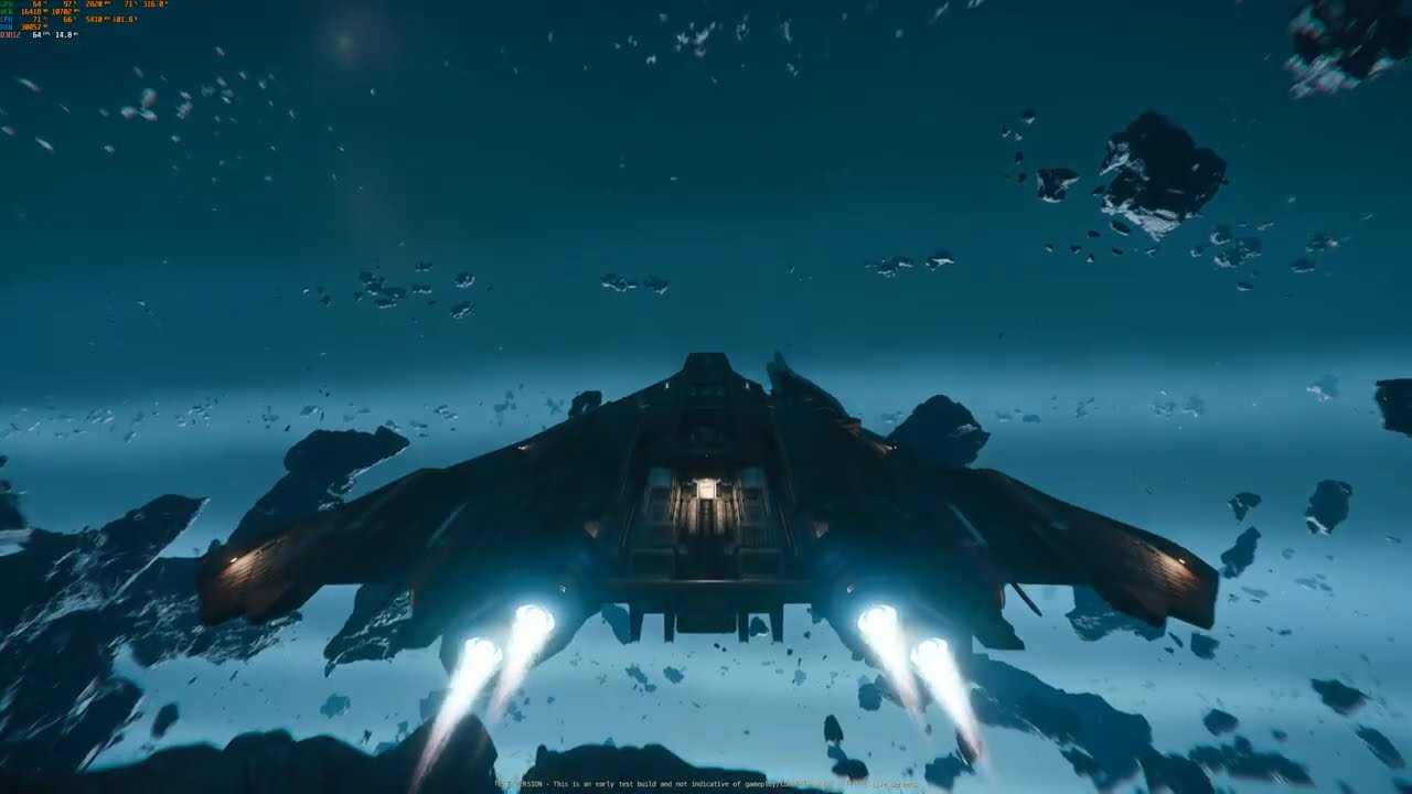 Star Citizen Alpha 4.5 PTU - Ares Inferno PvE Flight Test in Nyx (4K Ultra Vulkan RTX 4090)
