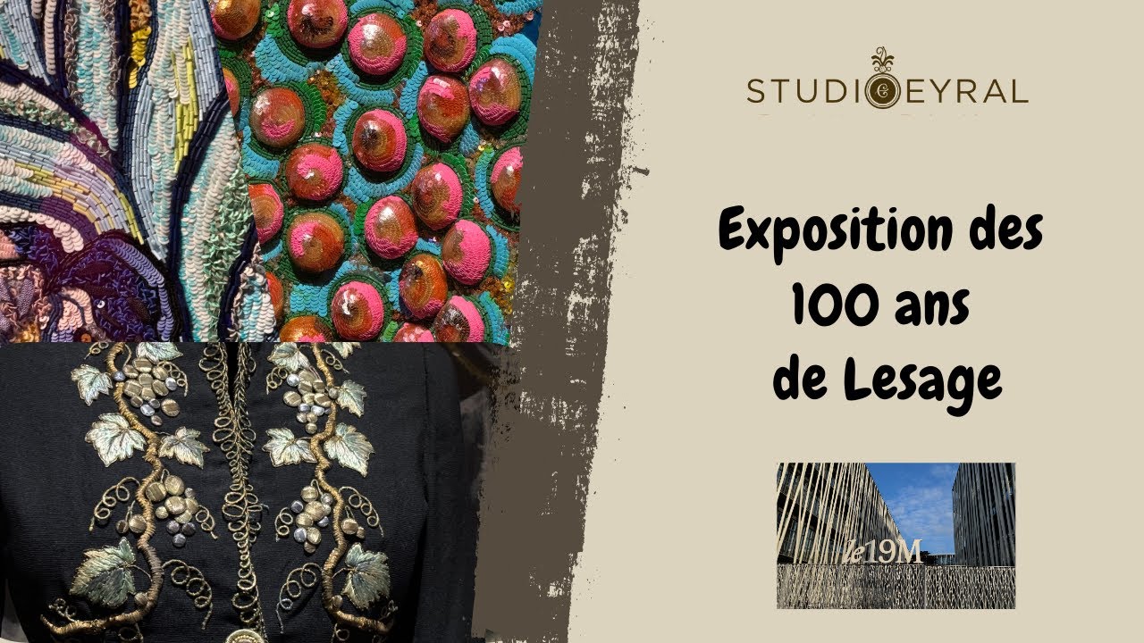 Broderie Lesage - Exposition des 100 ans par le Studio Eyral #broderie #Lesage #fashionweek