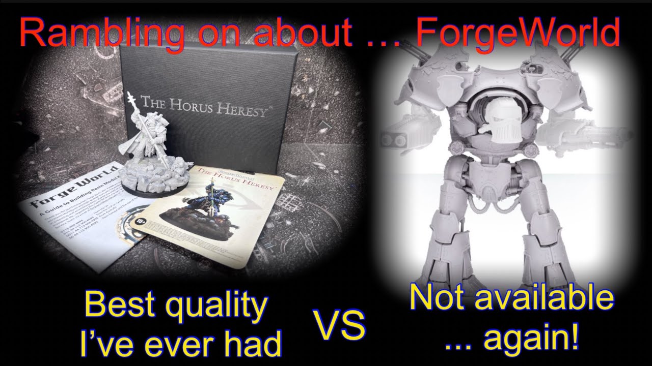 ForgeWorld not available again VS the best I’ve ever had … ramble + I build alpharius Horus heresy 