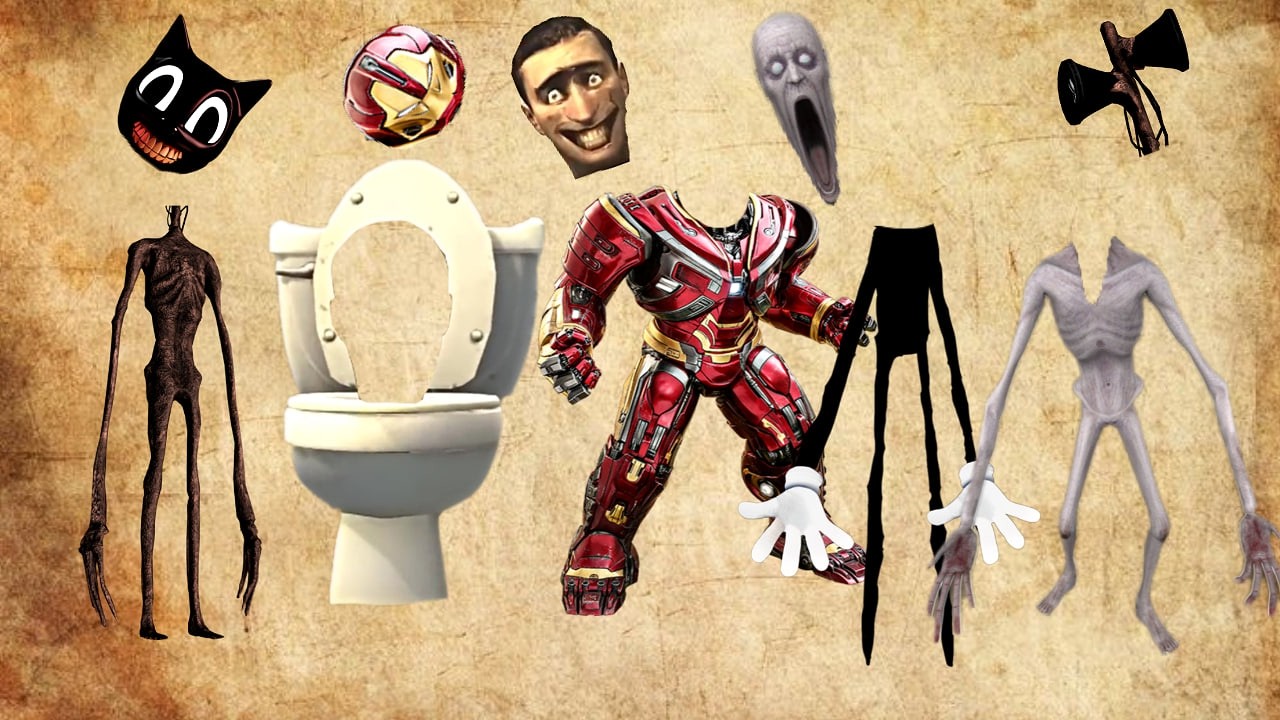 🎮WRONG HEADS SIREN HEAD POOP, SIREN HEAD HOUSE, SIREN HEAD BRAIN EYE, SIREN HEAD OCTOPUS #sirenhead