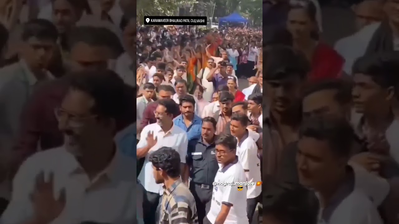 nagraj manjule entry in kbp collage vashi #nagrajmanjule #marathi actor