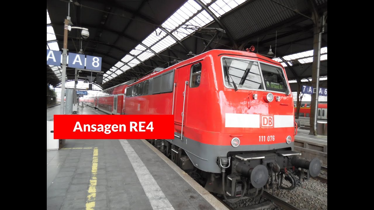 Ansagen aus dem RE4 von Aachen Hbf- Hagen Hbf
