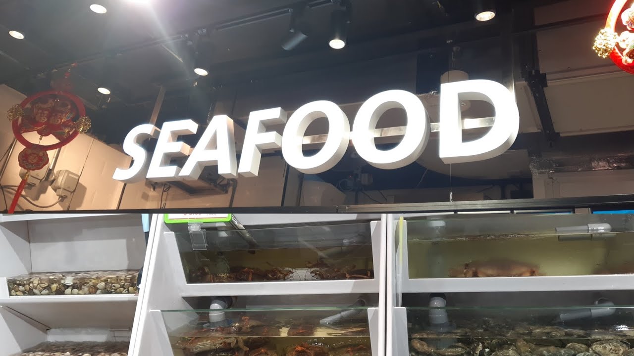 Seafood grocery with promotion#everyone#youtubers