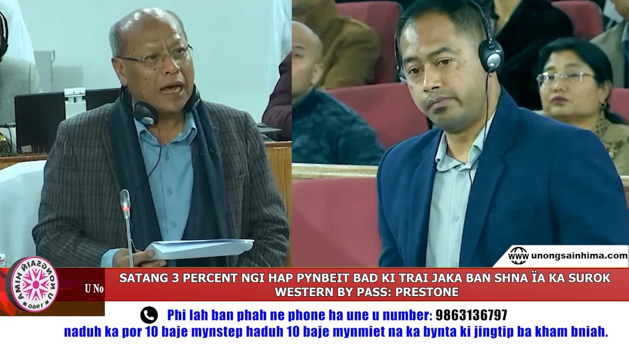 SATANG 3 PERCENT NGI HAP PYNBEIT BAD KI TRAI JAKA BAN SHNA ÏA KA SUROK WESTERN BY PASS: PRESTONE