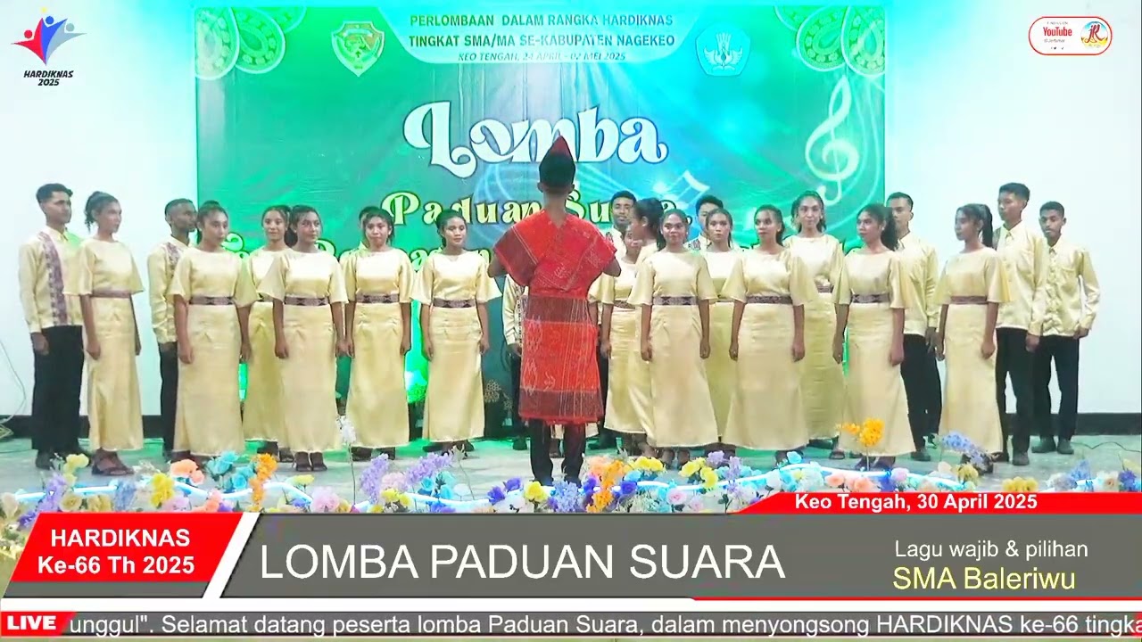 Paduan Suara SMAK BALERIWU | Hardiknas Tingkat SMA Se-Nagekeo 2025