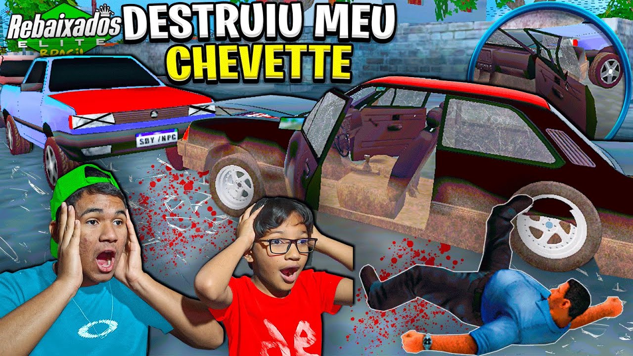 MEU PRIMINHO SOFREU UM ACIDENTE COM MEU CHEVETTE NO REBAIXADOS ELITE BRASIL