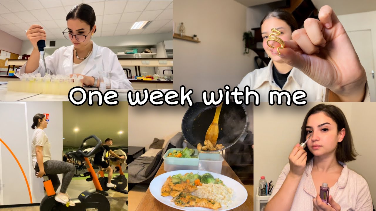 One week as a student in France ( studying, gym , meal prep )| دوزو معايا سيمانة كا طالبة في  فرنسا