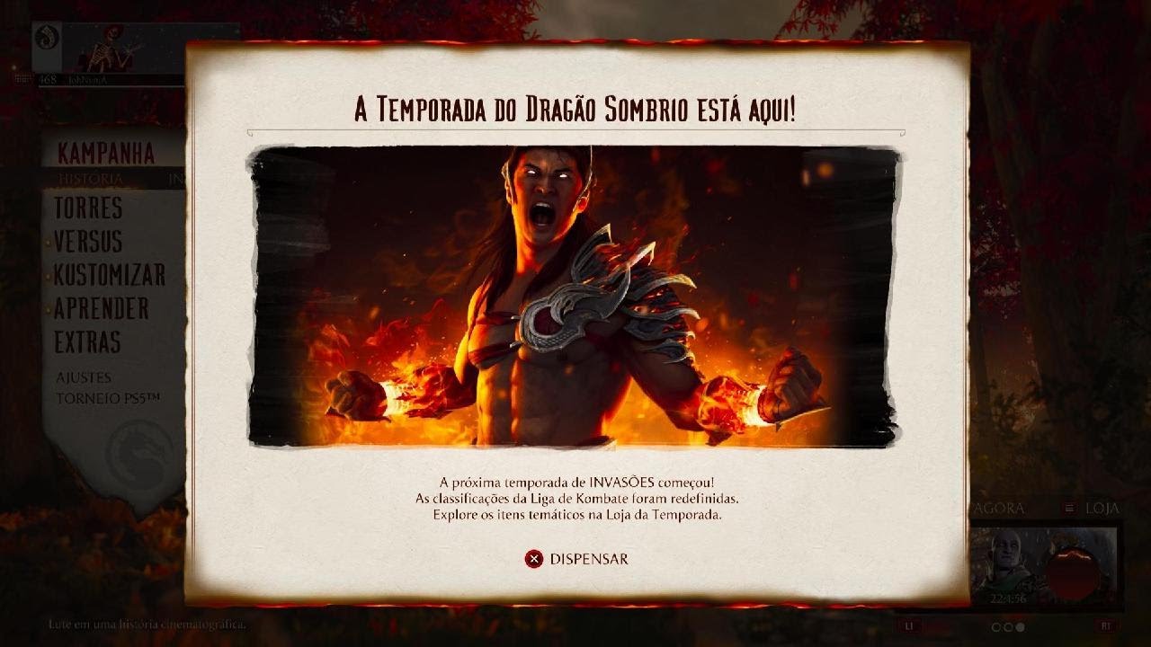 Temporada 16 (8) disponível - Mortal Kombat 1