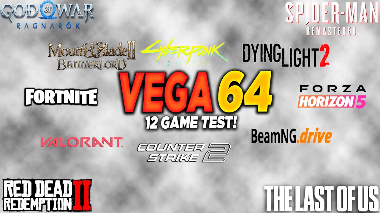 RX VEGA 64 + i5 10400F - Test in 12 Games in 2025