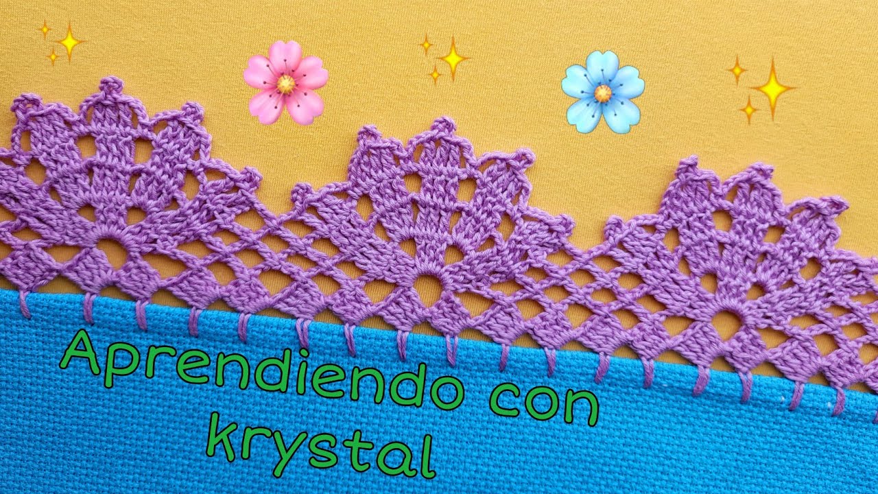 Puntilla #199 una sola vuelta esta si tiene q encantarles por q queda preciosa 🌷🌻🌹