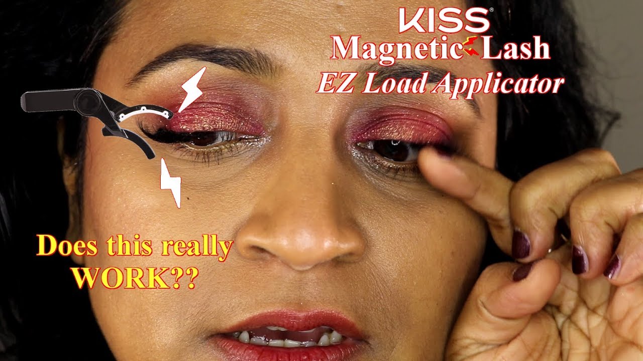 New  Kiss  Magnetic Lash EZ Load Applicator  | Does this really work? | PalsLivesLife