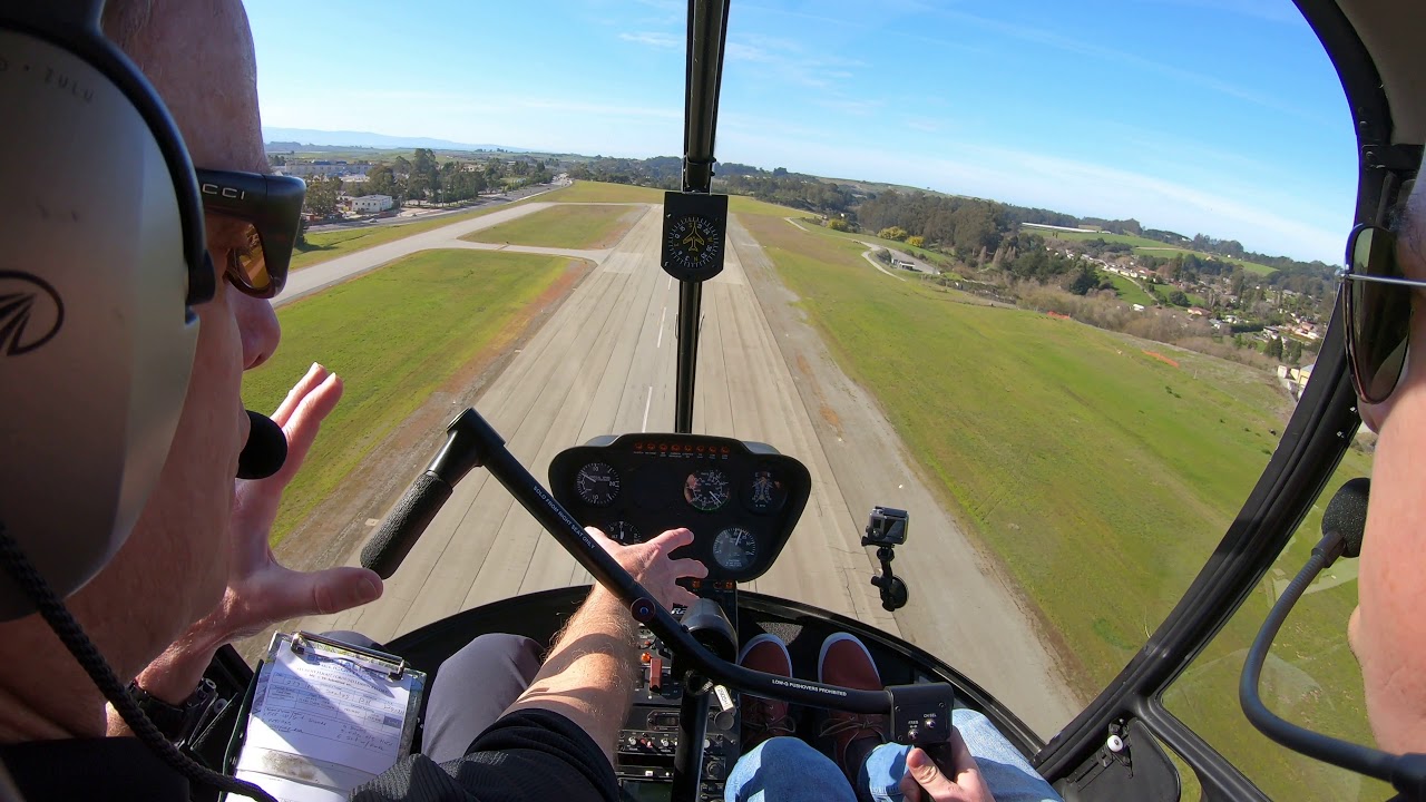Helicopter Training #7: Patterns, settling w/ power, S-turns, pinnacle operations (cockpit view)