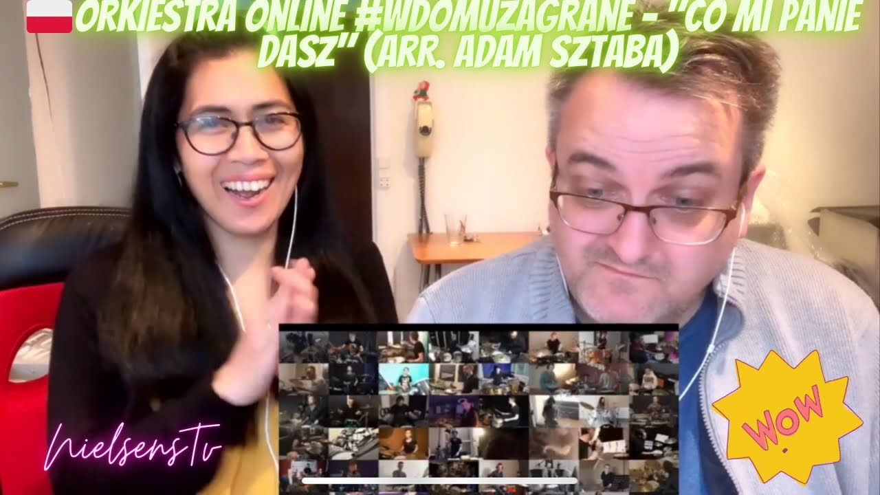 🇩🇰NielsensTv REACTS TO 🇵🇱Orkiestra online #wdomuzagrane​ - 