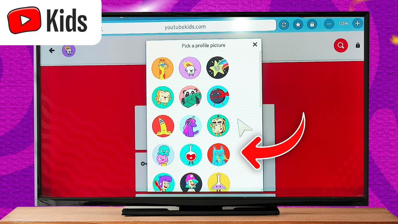 How to change youtube kids profile picture in android tv | youtube kids profile