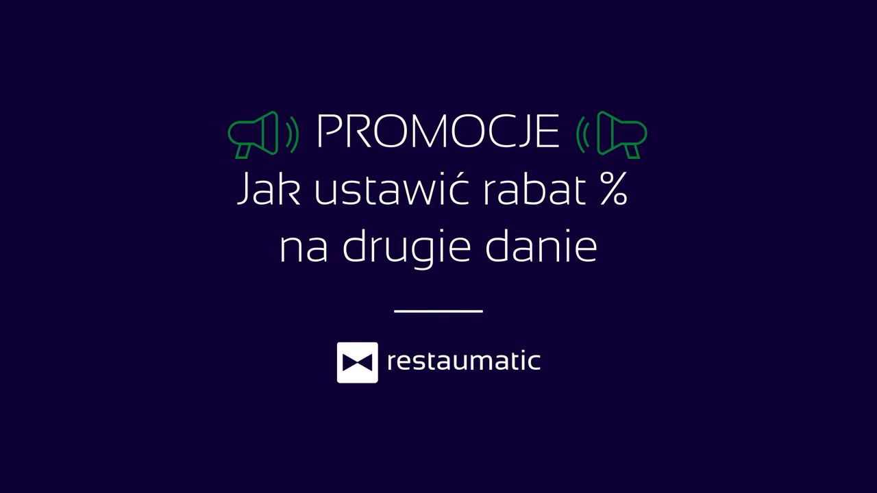 Restaumatic - Rabat % na drugie zam&oacute;wienie | Instrukcja