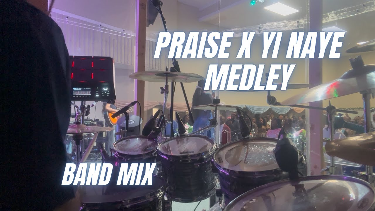 CRAZY BASS FLOW ON “PRAISE THE LORD MEDLEY || DRUM CAM (BAND MIX) #gospel#drum-cam