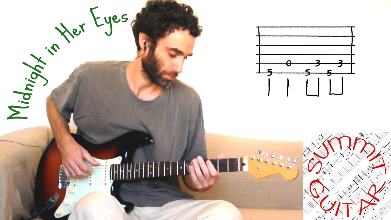 The Black Keys - Midnight in Her Eyes - Guitar lesson / tutorial / cover with tablature