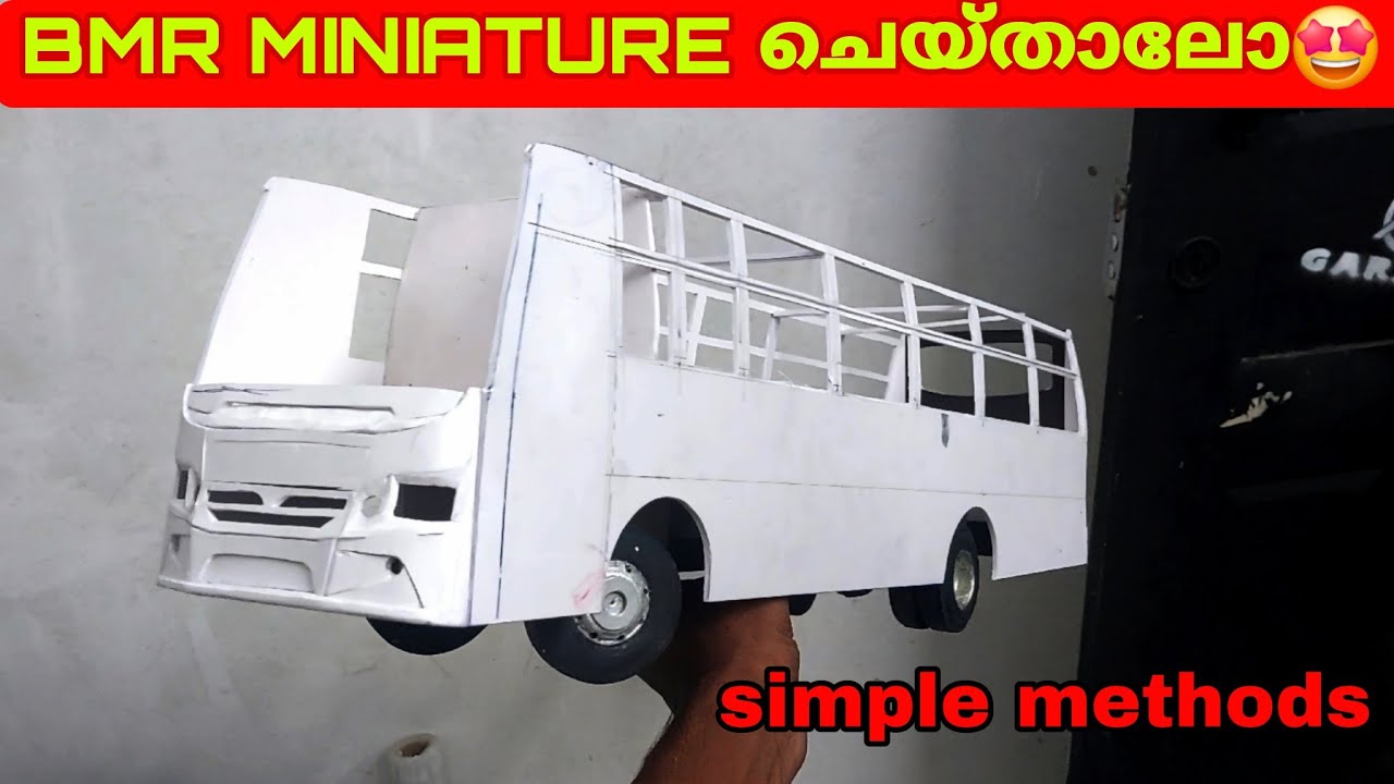 grand bmr miniature making.  bmr tourist bus making. miniature bus making.  handmade bus
