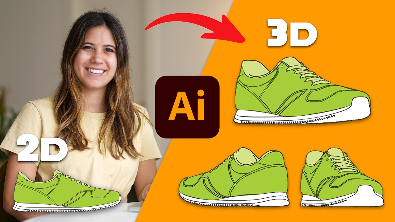 Adobe Illustrator (AI) Turntable — легко превращайте 2D-векторы в 3D