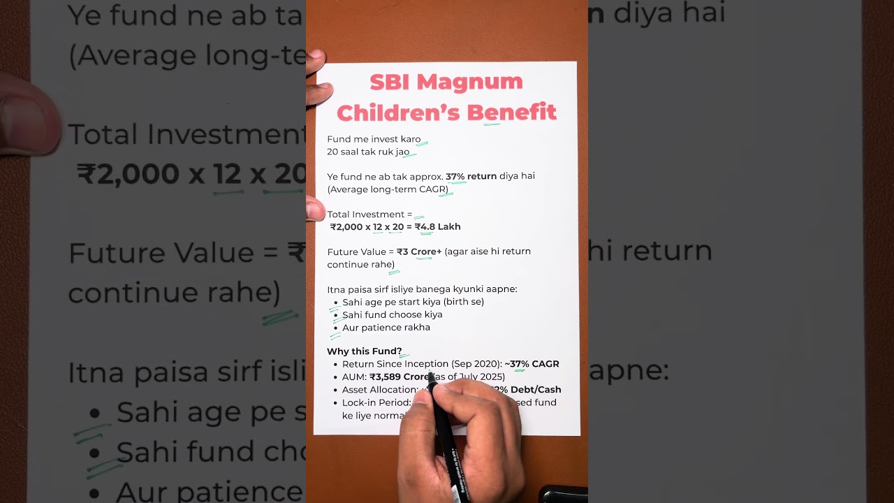 Secure Your Child&rsquo;s Future with SBI Children Magnum Fund | Best Investment Plan for Kids 2025