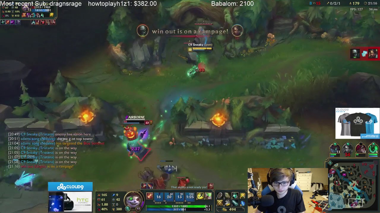 C9 Sneaky Kills His Own Team Mate (Funny Stream Moment)