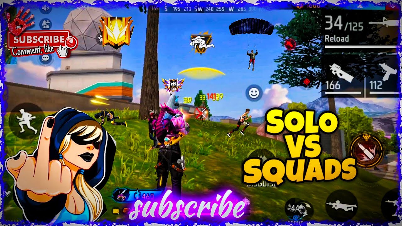 Free Fire King 19 KIL Solo vs Squad Mobile Full Gameplay BOOYAH 