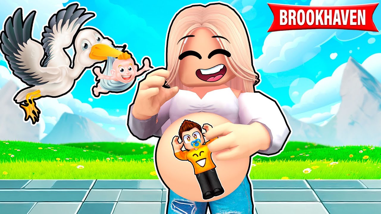 BOCIAN PRZYNIÓSŁ MI DZIECKO na BROOKHAVEN RP w ROBLOX!