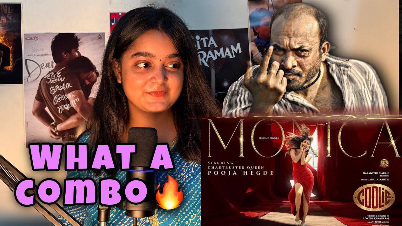 Monica-Lyric Video Reaction | Coolie |Lokesh| #superstarrajinikanth #anirudh  #coolie 