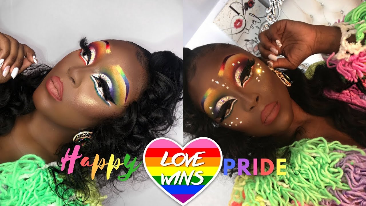Drag Queen Rainbow Makeup Tutorial | LGBT| Love Wins